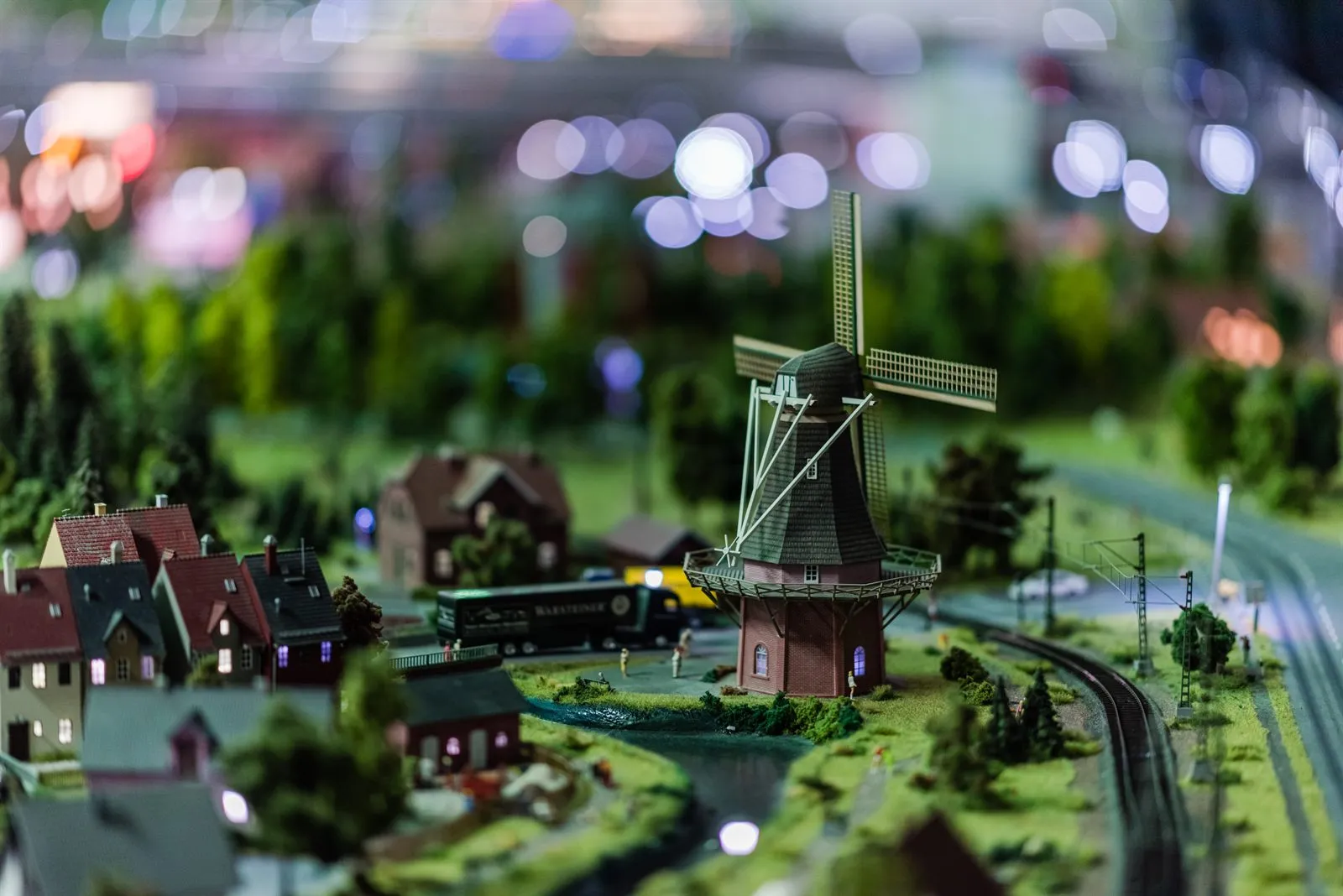 Detail: Windmühle im Modell